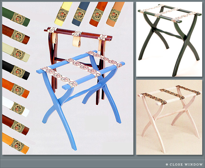 Rattan Luggage Racks with Style from Dann, Bamboo Luggage Racks