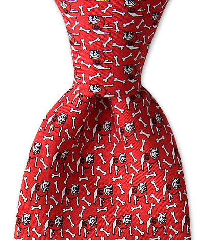 Georgia Bulls & Bones Tie