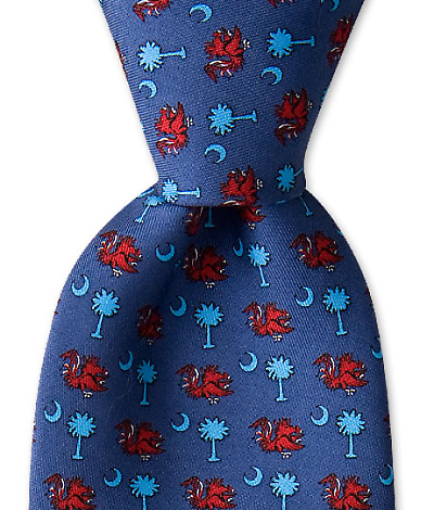 South Carolina Gamecocks & Crescents Tie