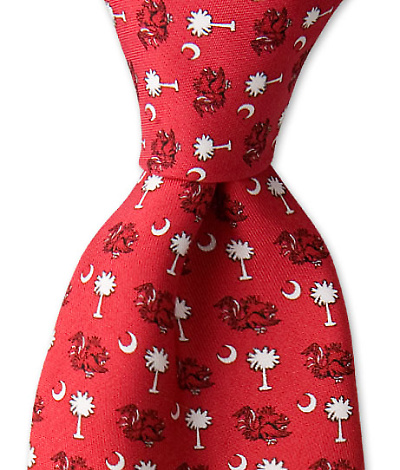 South Carolina Gamecocks & Crescents Tie