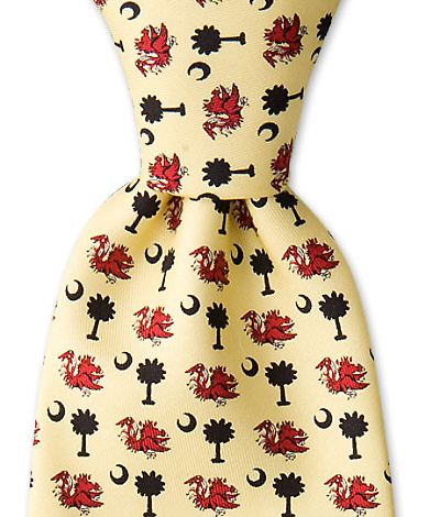 South Carolina Gamecocks & Crescents Tie