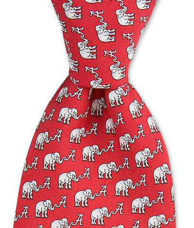 Alabama Elephants & A's Tie