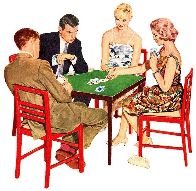 Image result for card parties, BRIDGE