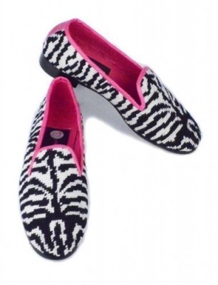 XW001 Zebra Needlepoint Loafer-Women's