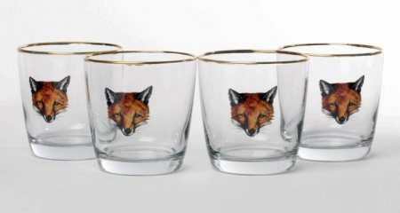 Fox 9oz Tapered Old Fashioned Glasses