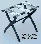 Ebony and Black Toile
