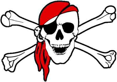 pirate skull and bones