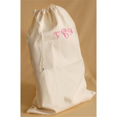 Monogrammed Canvas Laundry Bag