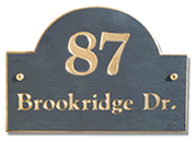 address plaque