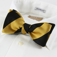 Classic University Stripe Bow