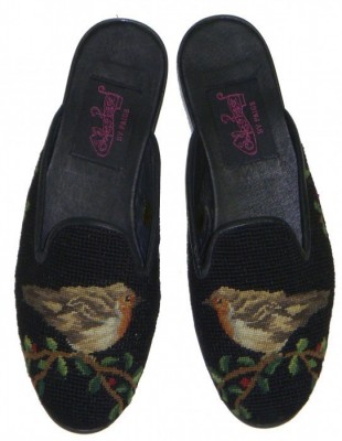 T03376 Robin Needlepoint Mule