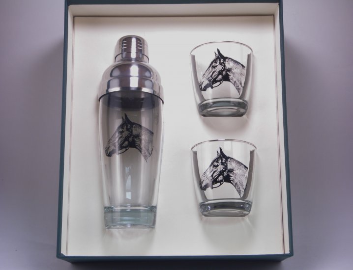 Sabiscuitt, Cocktail Shaker Set w/2 Tapered Old Fashioned, Gift - Click Image to Close