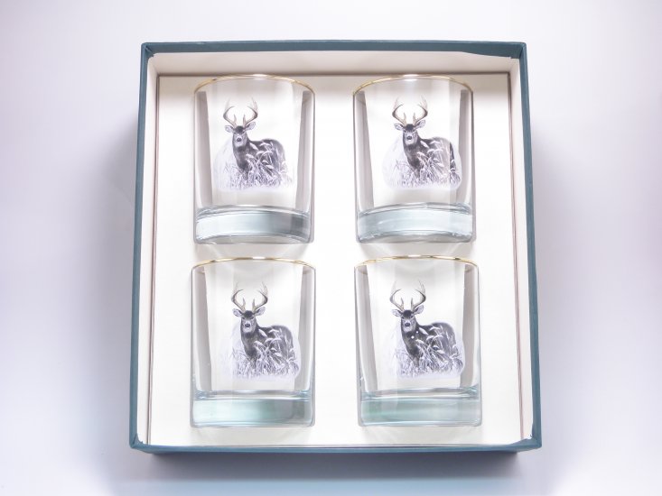 Deer, Double Old Fashioned, 14oz, gift boxed - Click Image to Close