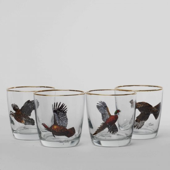 Richard E. Bishop (Pennsylvania, USA) Game Bird Cocktail Glasses Set w –  The Standing Rabbit