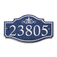 Victorian Style Corian Address Plaque