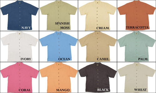Women's Silk Herringbone Camp (Bahama)
