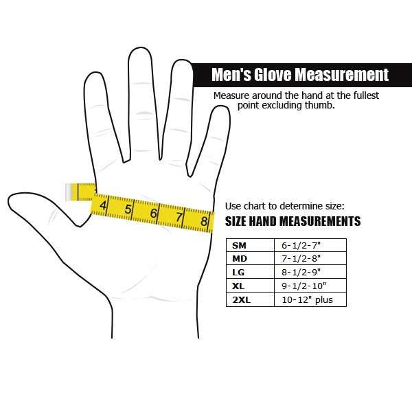 Leather Glove Size Chart