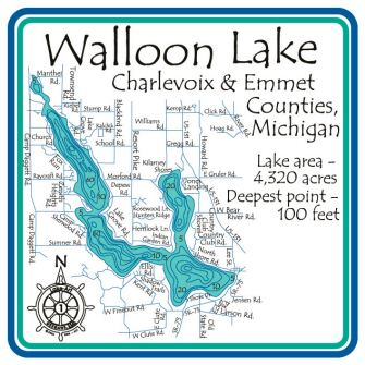 Walloon Lake Depth Chart