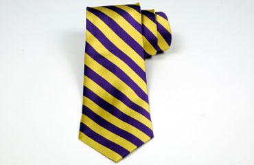 NCAA Woven Silk Repp Stripe Collegiate Logo Bow-Tie 1