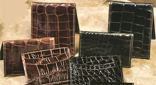 exotic leather wallets