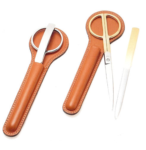 Letter Openers and Desk Scissors Sets from Dann Clothing, Elegant Leather  Cases Holder