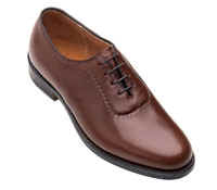 Alden Shoes: picture of Seamless Plain Toe with Hand Butted Eyestay at the Alden Shop, recognized worldwide as the premier men's dress shoes