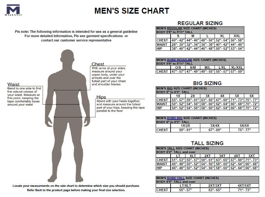 Carhartt Size Guide.