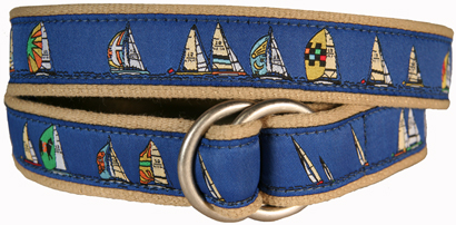 Rounding the Mark (Blue) D-Ring Belt