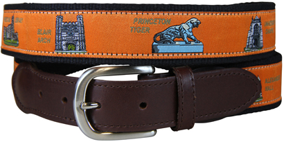 Princeton University Leather Tab Belt