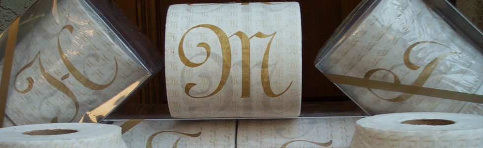 Monogrammed Toilet Paper