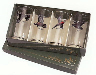 Richard E. Bishop (Pennsylvania, USA) Game Bird Cocktail Glasses Set w –  The Standing Rabbit