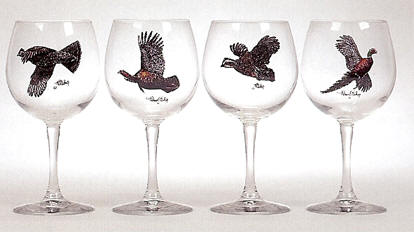 Richard E. Bishop (Pennsylvania, USA) Game Bird Cocktail Glasses Set w –  The Standing Rabbit