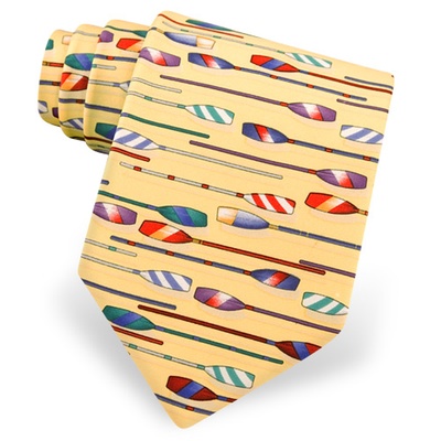 Rowing Oars Tie by Alynn Novelty